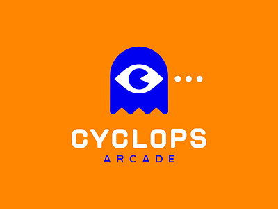 Cyclops arcade branding cyclops design eye game graphicdesign logo logodesign logomark logotype monster pacman pupil