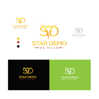 Create a star build logo design graphic design text logo typography logo ui vector