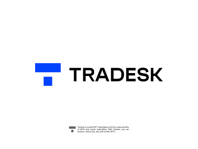Tradesk Logo Design art bitcoin blockchain crypto design logo logodesign mark minimal nft platform symbol token trade