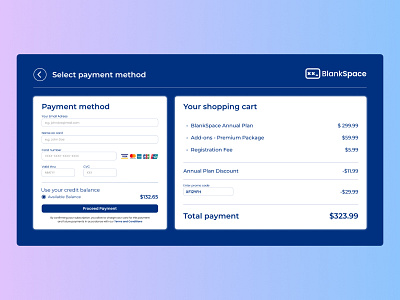 DailyUI Challenge 002 - Credit Card Checkout 100 days challenge design ui ui challenge