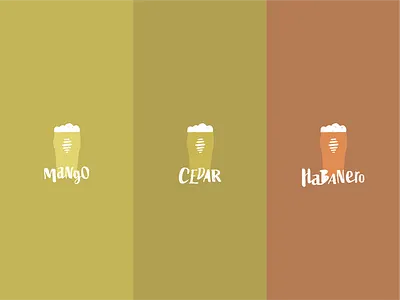 Go Hop Yourself Flavors beer beer glass brand branding brew brew master brewery brewing craft beer craft brewing design illustration orange pint pint glass typography