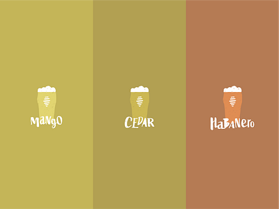 Go Hop Yourself Flavors beer beer glass brand branding brew brew master brewery brewing craft beer craft brewing design illustration orange pint pint glass typography