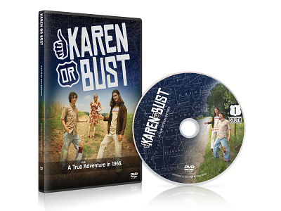 Poster, Logo and DVD Case: Independent film "Karen or Bust" branding don rittner dvd dvd case dvd disc film graphics film marketing film poster graphic design independent film karen or bust logo motion picture movie poster movies