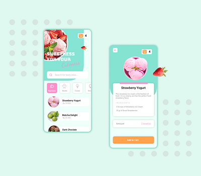 Cute Cream | Ice Cream Shop App