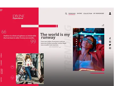 fashion - website banner UI 3d animation best ui design branding design graphic design illustration logo motion graphics photoshop design ui ui design ui design project uiux ux web ui