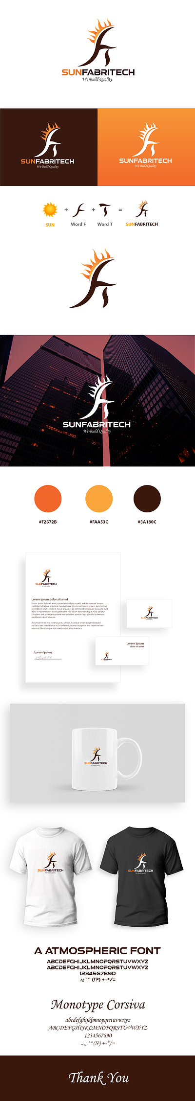 Logo Design-SunFabriTech branding design graphic design illustration logo logo design typography