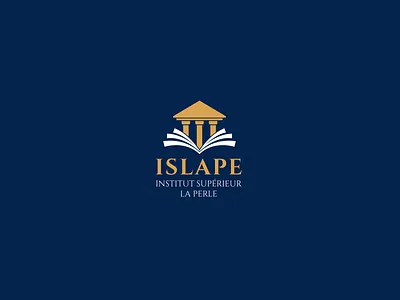 ISLAPE INSTITUT SUPÉRIEUR LA PERLE branding creative design education education logo illustration inspirational institute logo landing page logo vector