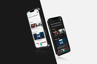 Booking app concept dark theme discover figma interface design ios light theme uidesig