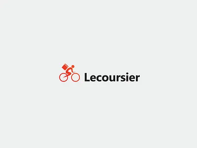Lecoursier bicycle creative delivery delivery logo design illustration inspirational landing page logo vector