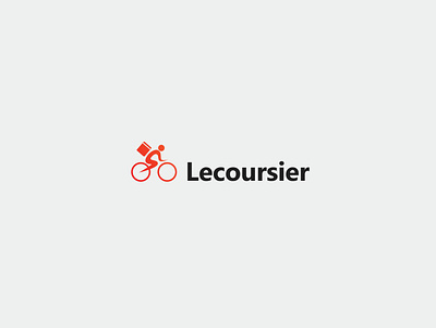 Lecoursier bicycle creative delivery delivery logo design illustration inspirational landing page logo vector