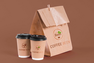 Cup And Bag Design (Coffee Been) branding cup design graphic design