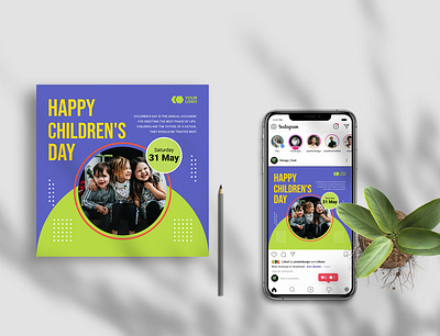 Creative Happy Children's Day Social Media post Design advertisement advertising agency branding brochure business business brochure business flyer design flyer graphic design illustration logo social media