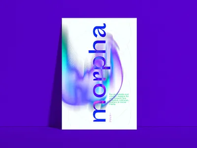 morpha poster branding design gradient gradients graphic design photoshop poster