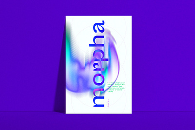 morpha poster branding design gradient gradients graphic design photoshop poster