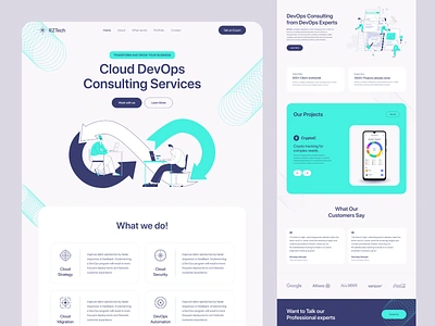 Cloud DevOps Consulting website cloud clouds consultancy devops devopsengeneer devopsweb landing landing page ui ux web web design website