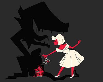 Little Shop of Horrors audrey audrey ii character character design design illustration little shop of horrors mid century retro vintage