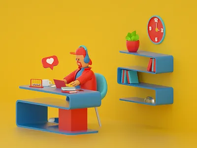 Doing Things 3d design illustration ui ux