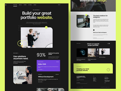 Circle - Agency Website design agency concept design freelancer minimalist modern portfolio ui ux web design webdesign website