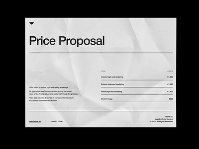 HISM. Proposal branding doc graphic design illustration shot typography ui