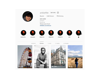 MY INSTAGRAM PROFILE branding design iphone7 lightroom photography typography