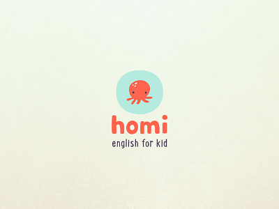 homi app character child children cute design english illustration kid logo logotype octopus sign vector