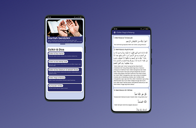 Dzikir & Doa app design ui ux