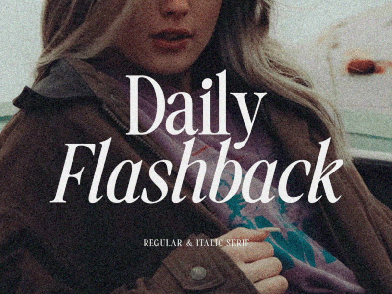 Daily Flashback - Elegant Serif freebies popular font