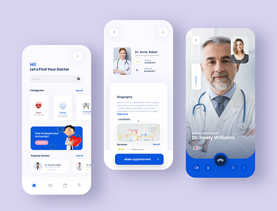 Med app branding graphic design logo ui