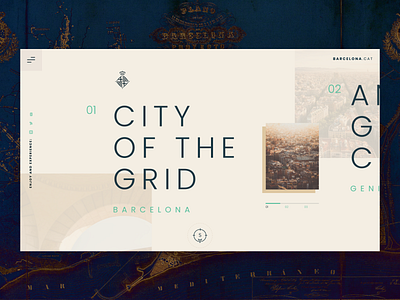City of the grid barcelona city design figma offgrid ui ux uxui website
