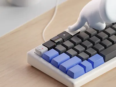 Playstation Keycaps 3d b3d blender illustration isometric keyboard keycaps low poly playstation render rgb sony