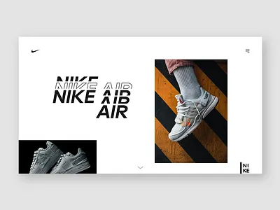 Nike Air design flat graphic design homepage homescreen loadingscreen nike nikeshoe shoe ui uiux ux web webdesign webpage webpagedesign