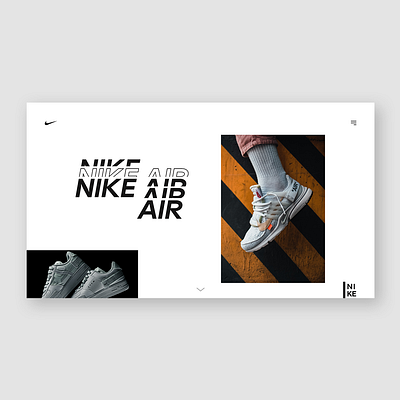 Nike Air design flat graphic design homepage homescreen loadingscreen nike nikeshoe shoe ui uiux ux web webdesign webpage webpagedesign