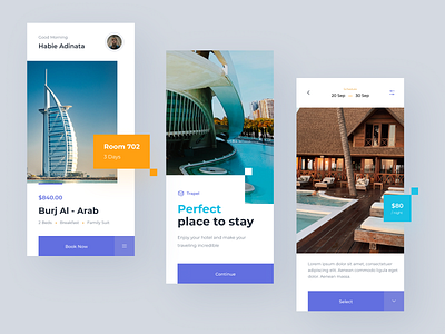 Trapel - Visual Exploration booking booking app hotel hotel app mobile travel travel app traveller travelling