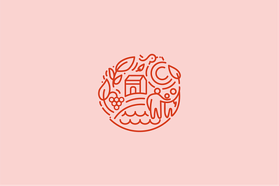Logo for ECO Farm branding design illustration logo ui vector