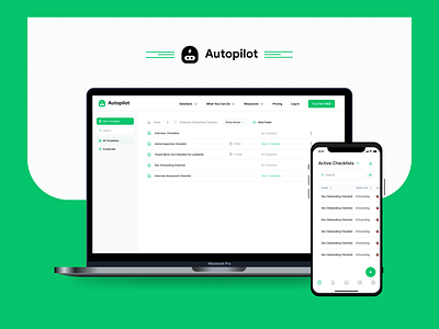 Autopilot branding dashboard design typography ui ux web website