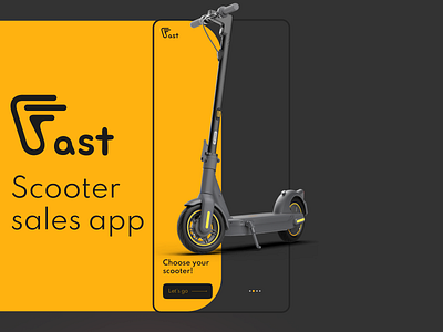 Fast App app branding design design app illustration interface scooter ui ux vector web design