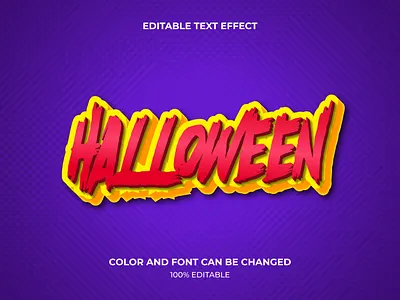 Halloween editable 3d text effect 3d calligraphy design font halloween illustration text text effect typeface typography