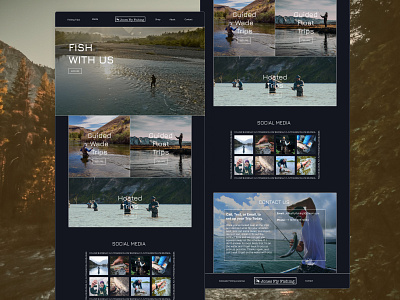 Landing Page for Colorado Fly Fishing Guide branding design ui