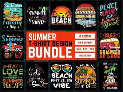 Summer T-Shirt Design Bundle jeans summer tshirt