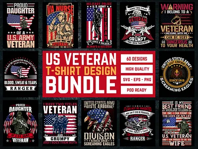 US Veteran T-Shirt Design Bundle jeans us veteran