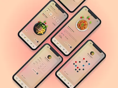 Order Food Mobile App UI UX Design food menu design food order mobile app design restaurant app design ui design ui mobile ui ux