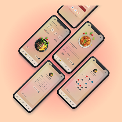 Order Food Mobile App UI UX Design food menu design food order mobile app design restaurant app design ui design ui mobile ui ux