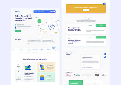 Landing page branding design illustration logo ux vector web