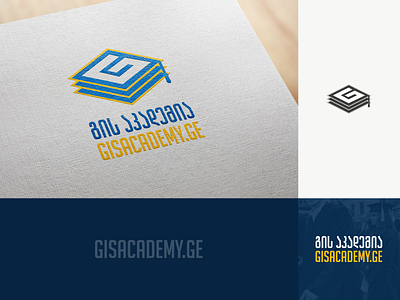 Gisacademy academy branding design figma georgia gisacademy illustration logo mylogo vector აკადემია გის აკადემია