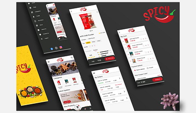 Spicy App Design app design graphic design logo ui ux