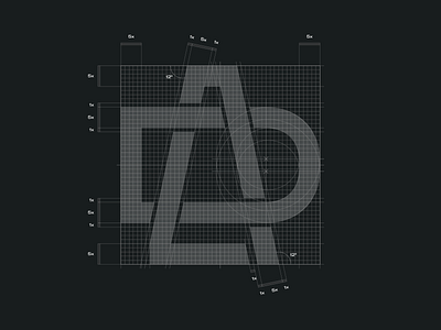 DLA branding design graphic design grid logo