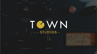 Town Studios brand brandidentity branding graphic design logo mastering music studio wordmark