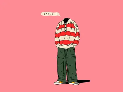 Where is your head? cartoon digitalart drawing fashion hiphop illustration russia stampio streetwear