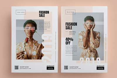 Fashion Flyer catalog clean design fashion flyer flyer poster flyer simple flyer template illustration indesign lookbook magazine modern poster print printable product simple style template