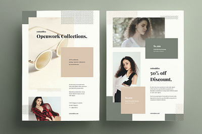 fashion Flyer Template catalog clean design discount fashion fashion flyer template flyer flyer poster fyler template illustration indesign magazine poster price print printable promo sale template trend